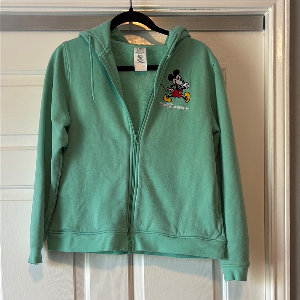 Disney Mint Green Mickey Mouse Zip-Up Hoodie